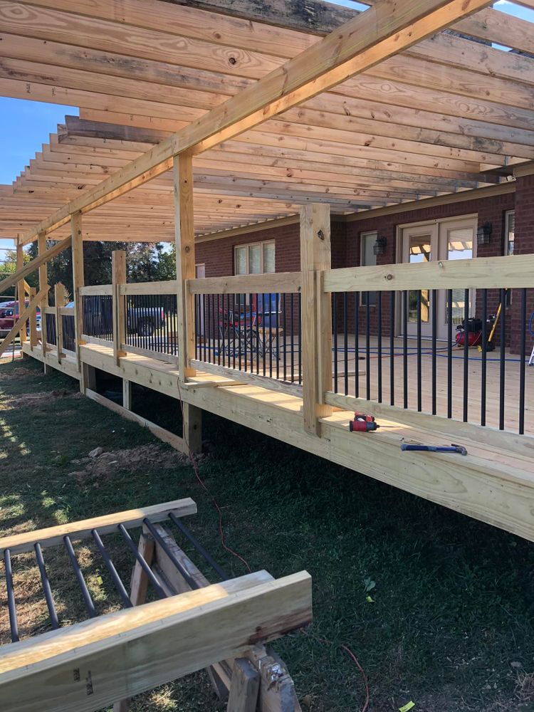 Transform your outdoor space with our expert Deck & Patio Installation service — combining quality craftsmanship and innovative design to create the perfect setting for relaxation and entertainment in your own backyard oasis. for RK Kollins Construction, inc. in Lawrenceburg, KY