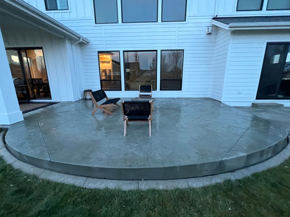 Transform your outdoor space with custom patio design and expert installation. We create durable, attractive concrete patios tailored to your home, style, and budget for lasting beauty and function. for Adams Reconstruction in Clayton, NC