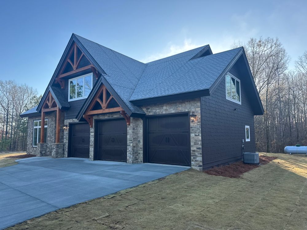 Mountain Style Timber Frame for Emfinger Custom Builders LLC in Pine Mountain, GA