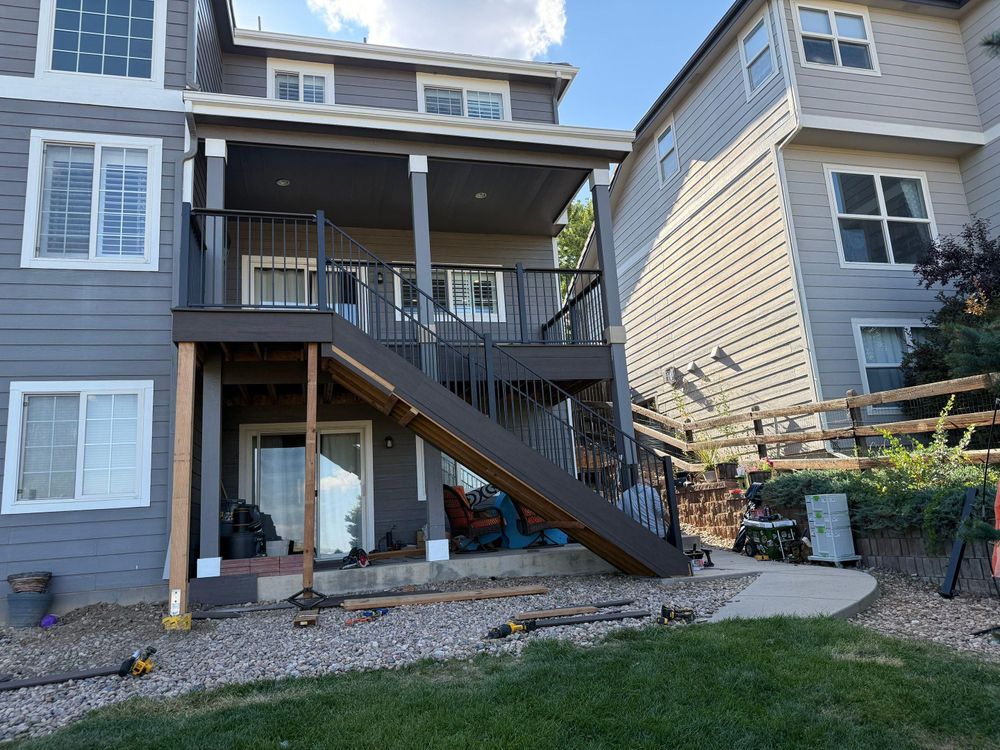 Deck Stairs for Arnett Front Range Construction in Elizabeth, CO