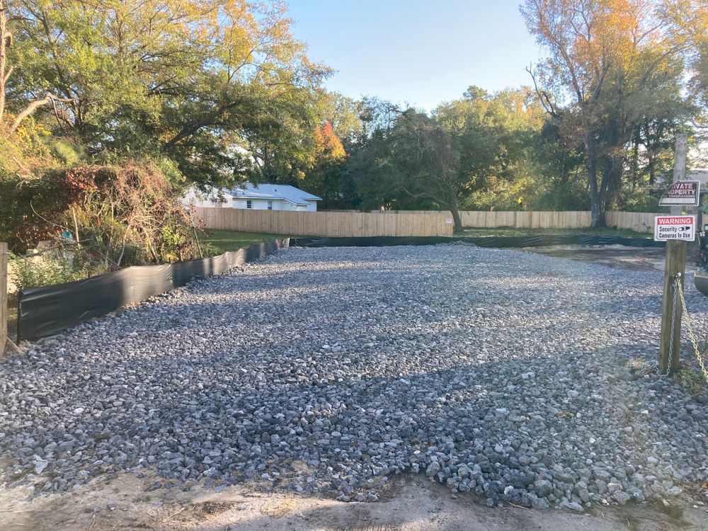 Land clearing for CW Earthworks, LLC in Charleston, South Carolina