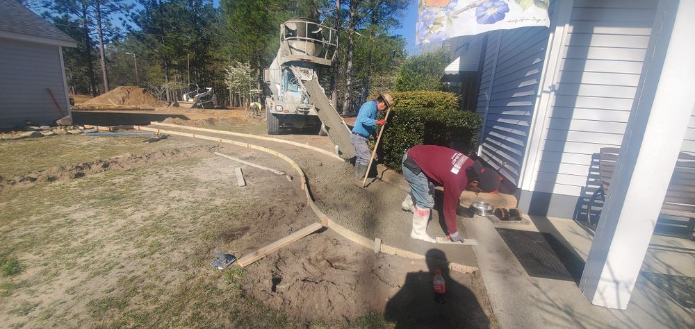 New Concrete for Herrera's Concrete & Pressure Washing Services in Fayetteville, NC