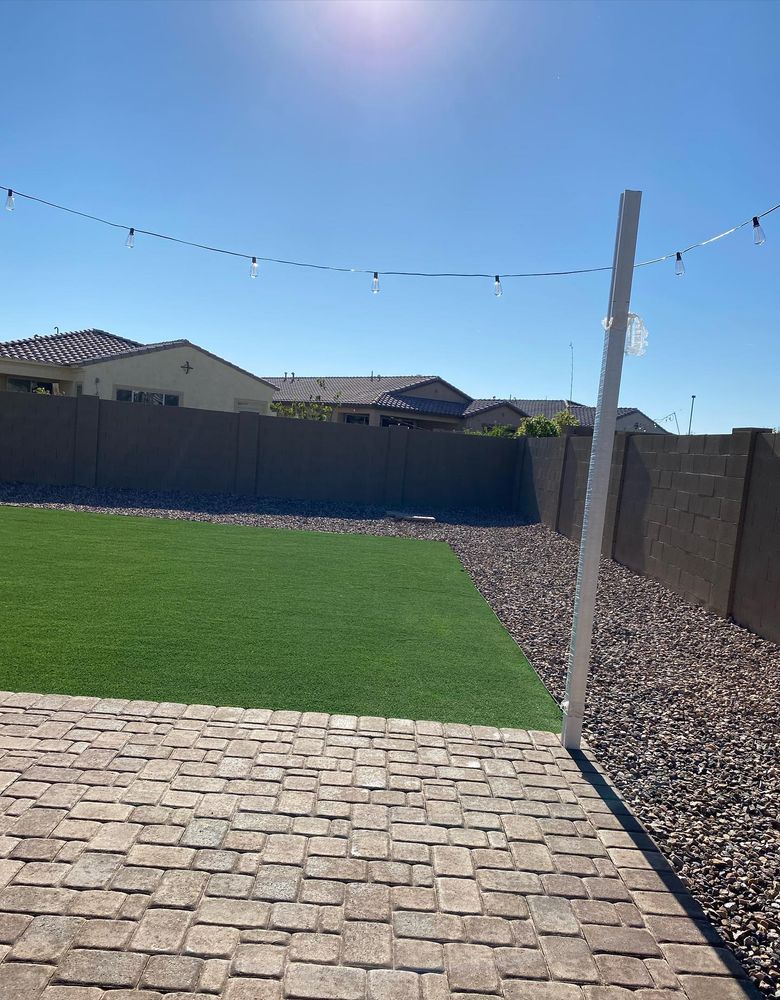 Residential Artificial Turf Installation for Kanelo's Hardscape and Landscape Services in Buckeye, AZ