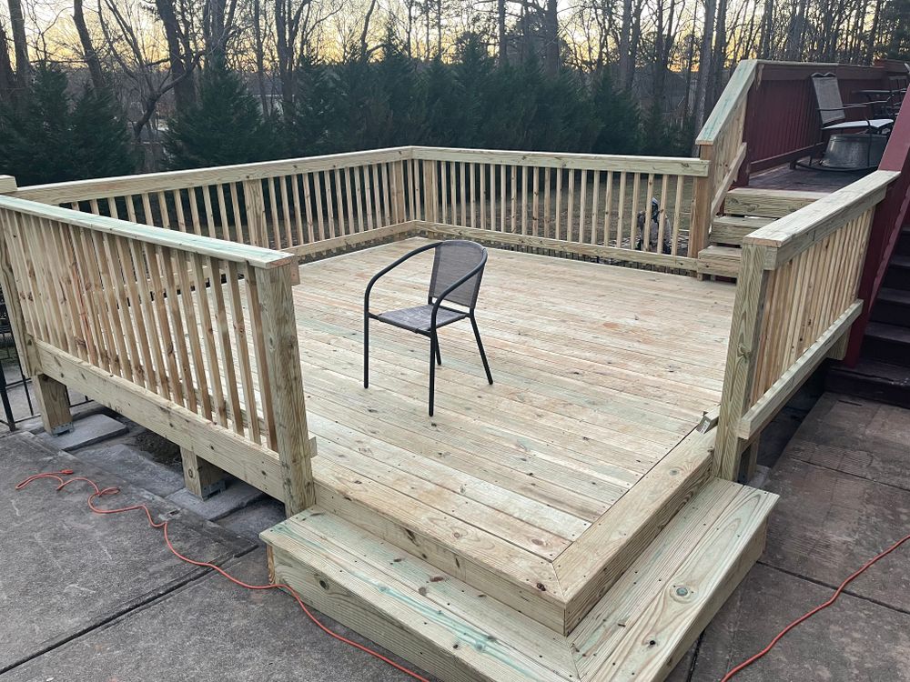 Decking work for Compadres Concrete in Griffin, GA