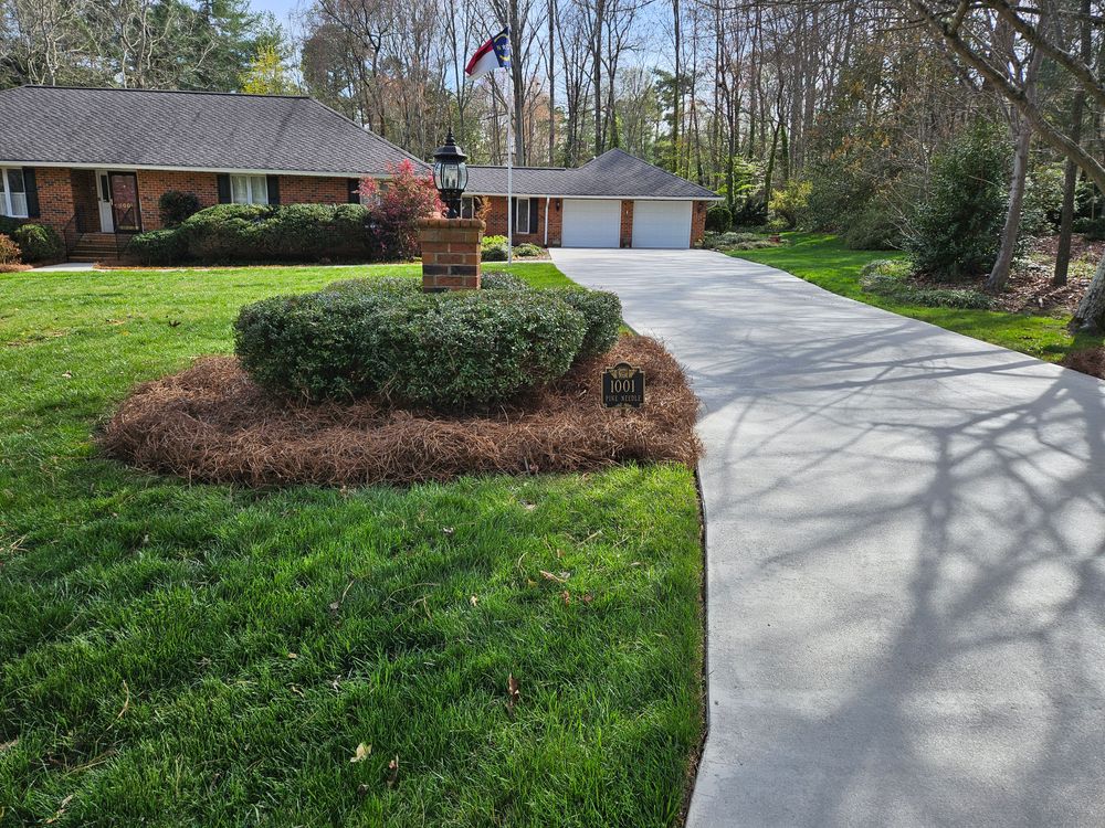 Pine Needle Installation  for Gallimore’s Lawn Care in Thomasville, NC