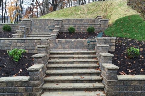 Hardscaping for Prairie Landscape in Princeton, IL