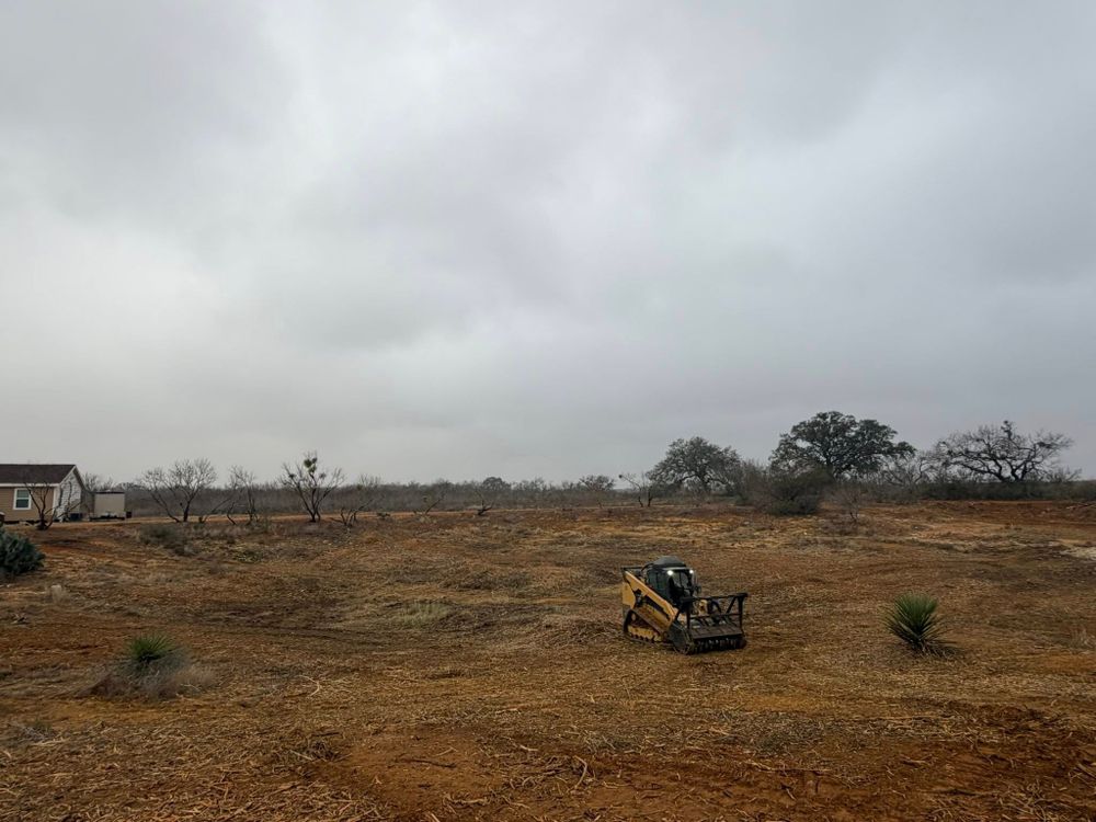 Our Land Clearing service provides efficient removal of trees, brush, and debris to prepare your land for construction projects or landscaping enhancements, ensuring a cleaner and more usable space on your property. for Oro Verde in Devine, TX