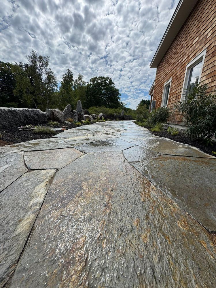 Patio Design & Construction for Organic Innovations Stonework and Design in Brunswick, ME