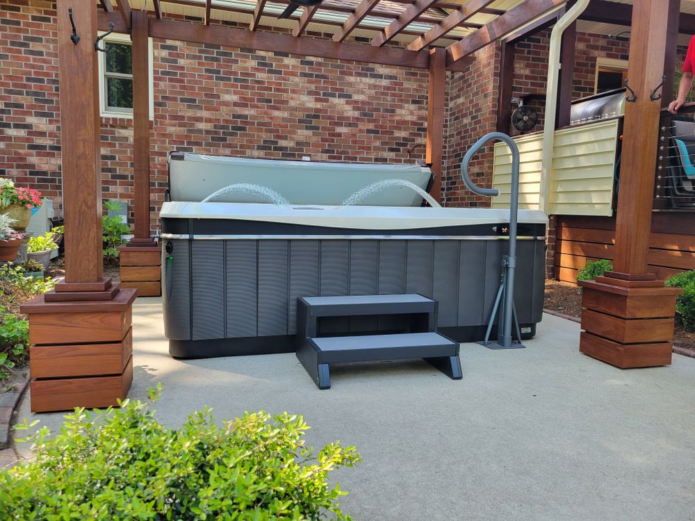 Ipe deck and trellis  for GVL Renovations in Greenville, SC