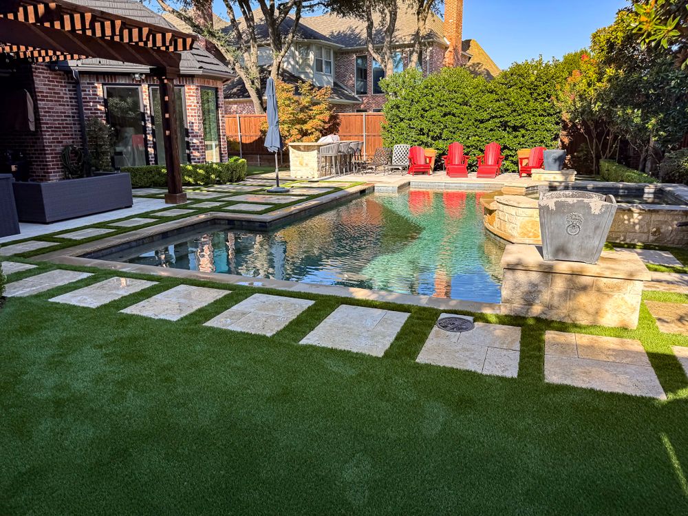 Turf & Landscaping for Walker Custom Exteriors in Dallas, TX