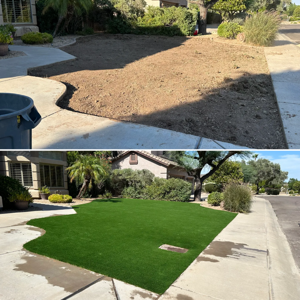 We provide creative and professional landscape design services to help homeowners transform their outdoor spaces into beautiful, functional oases. for Bobbys Palm and Tree Service LLC in Surprise, AZ