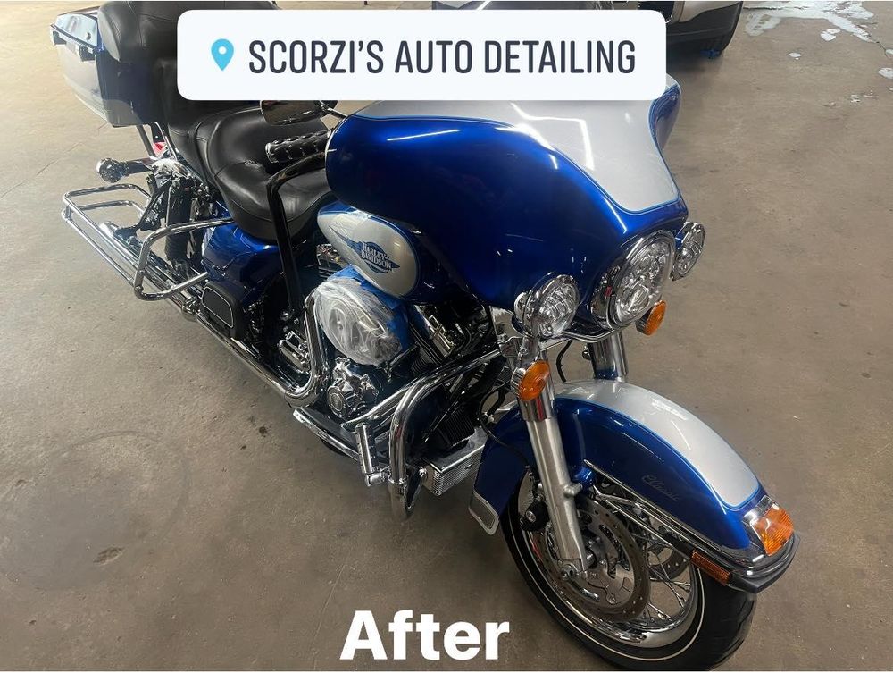 Motorcycle Detailing for Scorzi’s Auto Detailing in Easthampton, MA