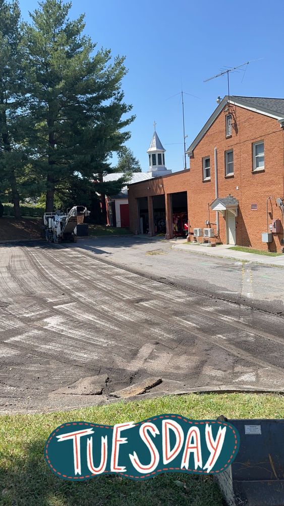 Milling for James R Carter Paving in Roanoke, VA