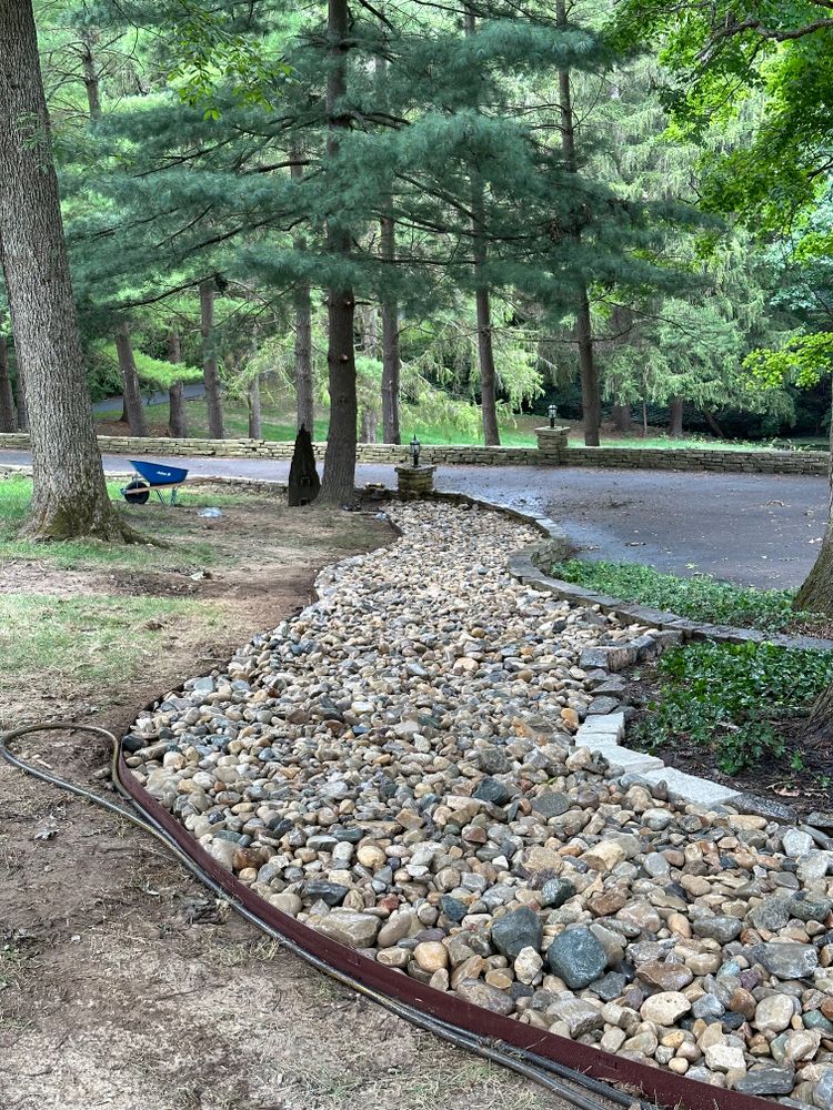 Aggregate Installation  for Higgins landscaping LLC in West Jefferson, OH