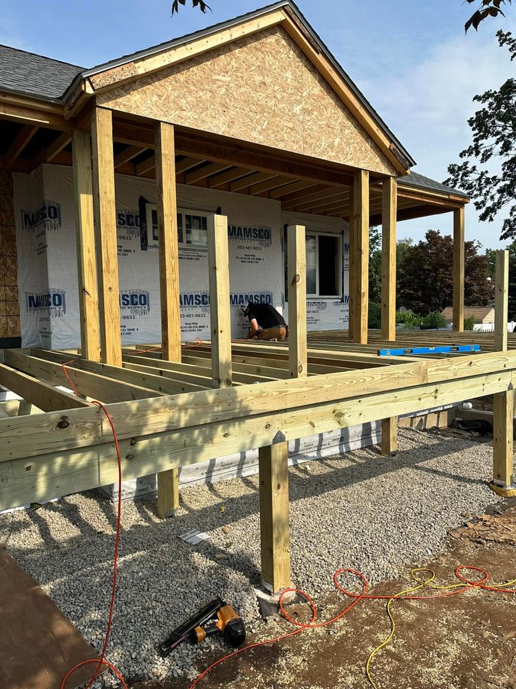 Enhance your home with our expert additions, offering tailored carpentry services to seamlessly expand and improve your living space while maintaining quality craftsmanship and attention to detail. for Simone Builders in Orange, CT