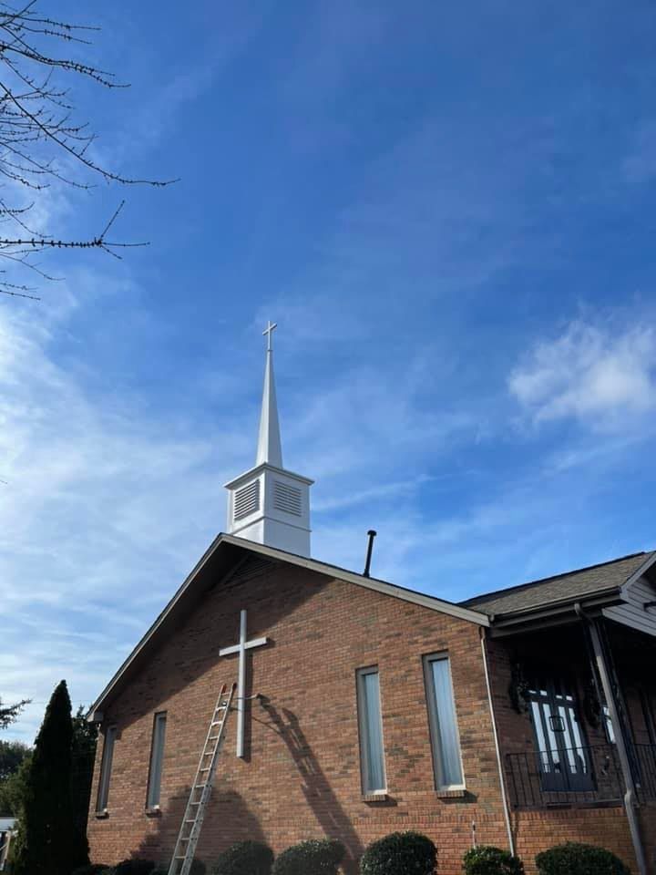 Church Steeple Cleaning for Serenity Steeple Jacks & Pressure Washing in Charlotte, NC