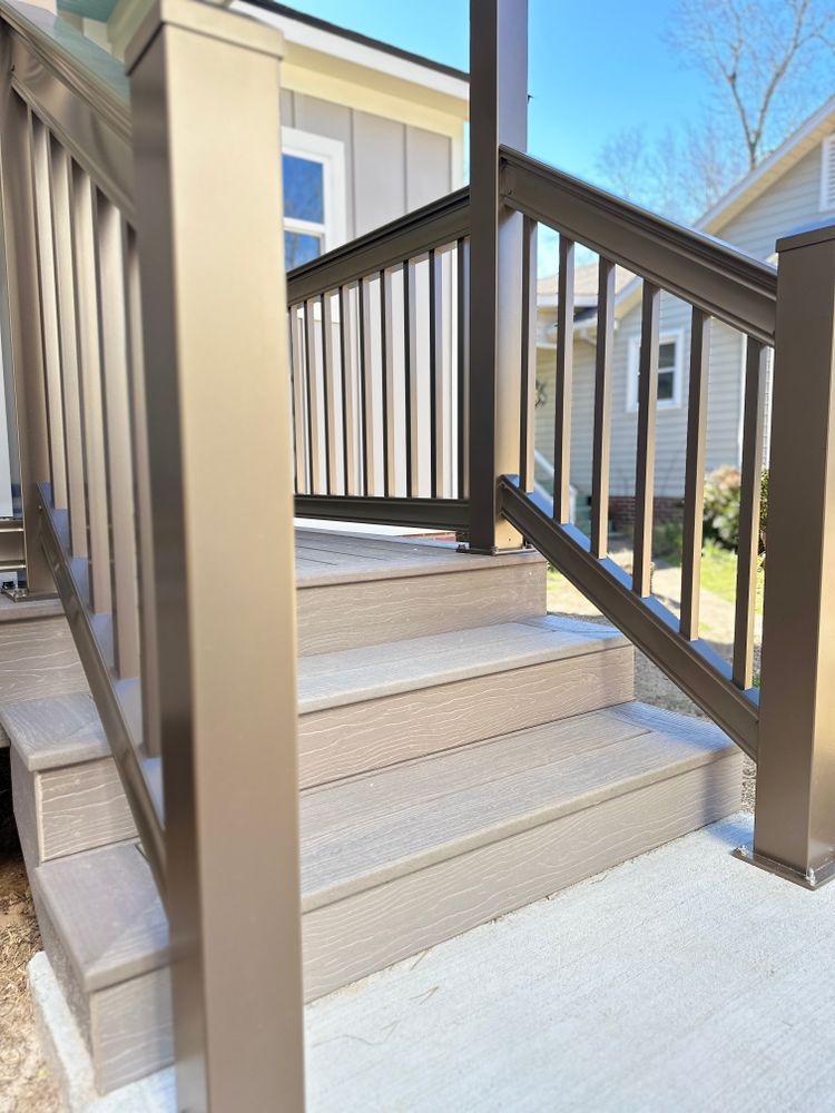 Aluminum Composite Porches and Decks  for Emfinger Custom Builders LLC in Pine Mountain, GA