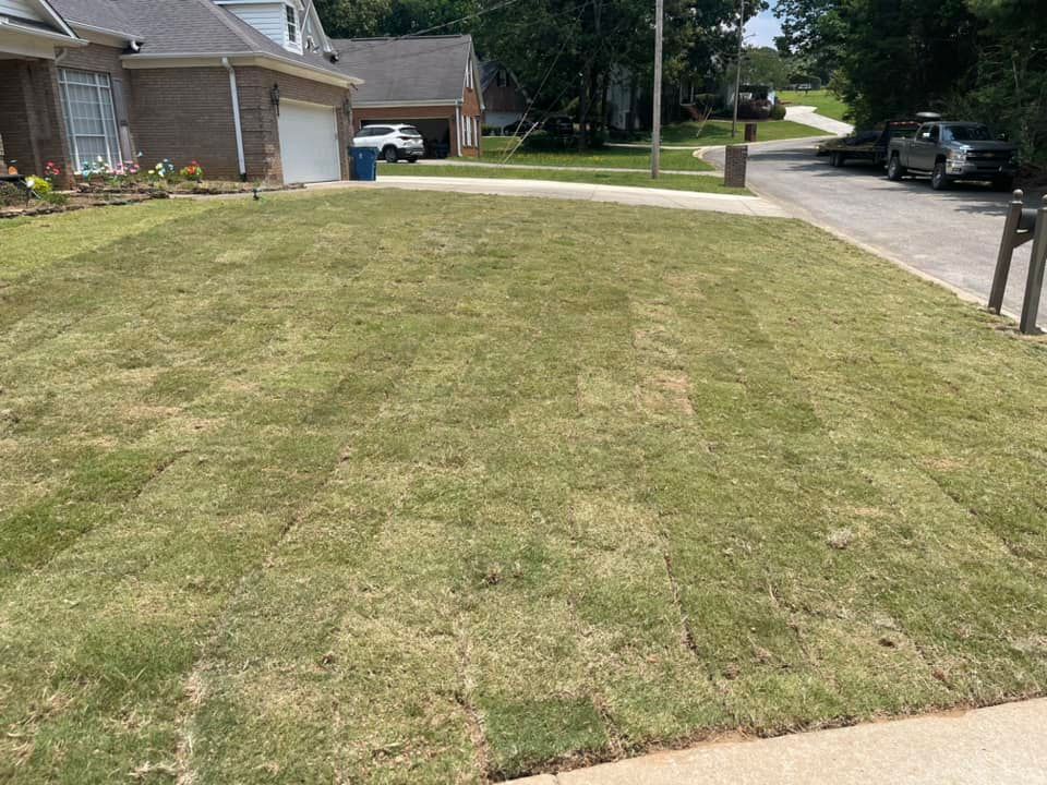 Nothing makes for a better yard than new sod to restart the fresh green look of a property. We offer partial yard and full yard sod layouts. We offer a variety of grass types and can help pick the best for your lawn conditions. for Greenwood Lawn & Landscaping LLC in Talladega, Alabama