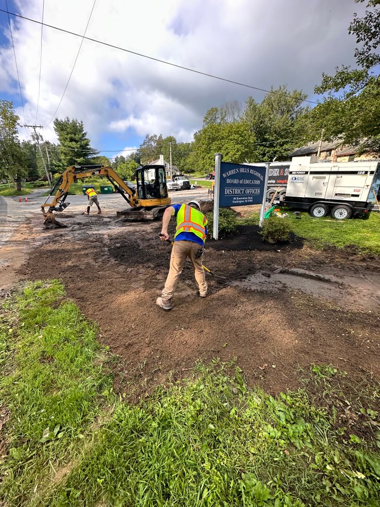 Warren hills School District waterway restoration  for Sneider & Sons, LLC in North East, USA