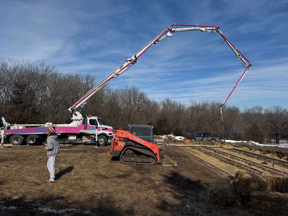 Our Boom Pump Services offer efficient concrete placement, ensuring precise application for your project. Explore reliable "dump truck services near me" to complement our specialized concrete solutions, enhancing your construction experience effortlessly. for Omni Construction Product in Wichita, KS