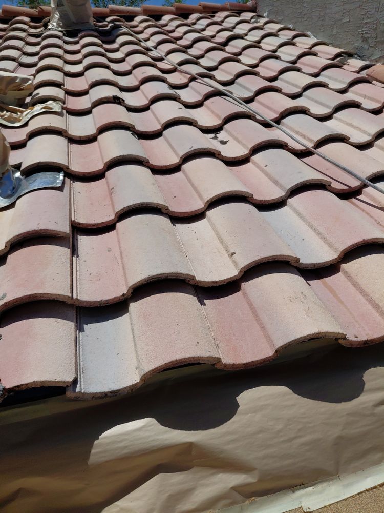 Roof tile spraying  for AZ Horizon Painting in Phoenix, AZ