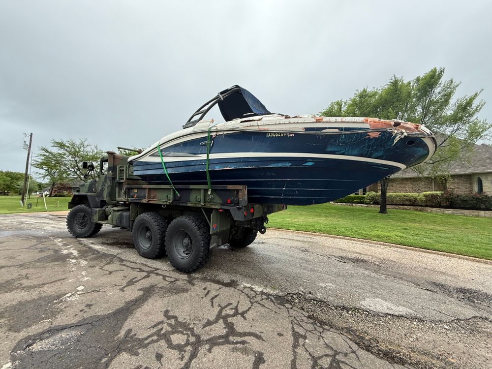 Emergency Boat Recovery for BR Construction LLC in Corsicana, TX