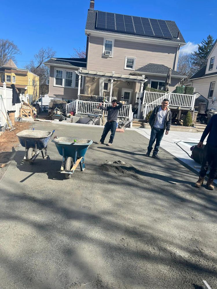 Our Concrete service offers expert concrete repair solutions to homeowners, addressing cracks, damages, and wear with durable and long-lasting repairs that improve both the appearance and structural integrity of your property. for Fajardo construction&masory LLC in Morristown, NJ