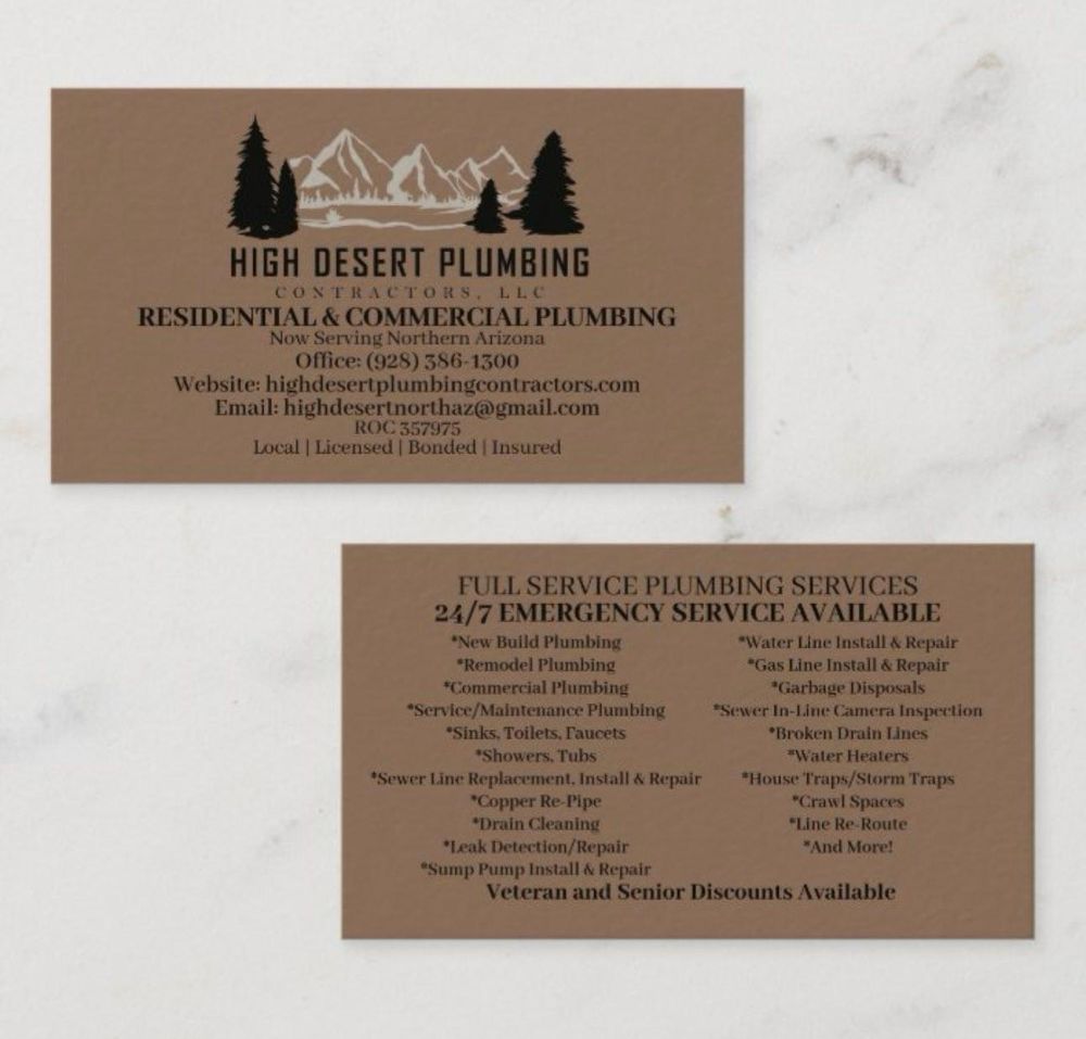 All Photos for High Desert Plumbing Contractors LLC in Winslow, AZ