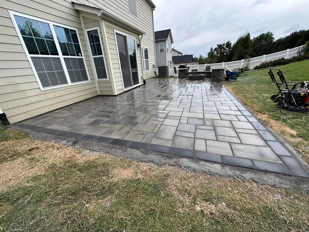 Natural Stone Hardscape for L & C Landscaping in Statesville, NC