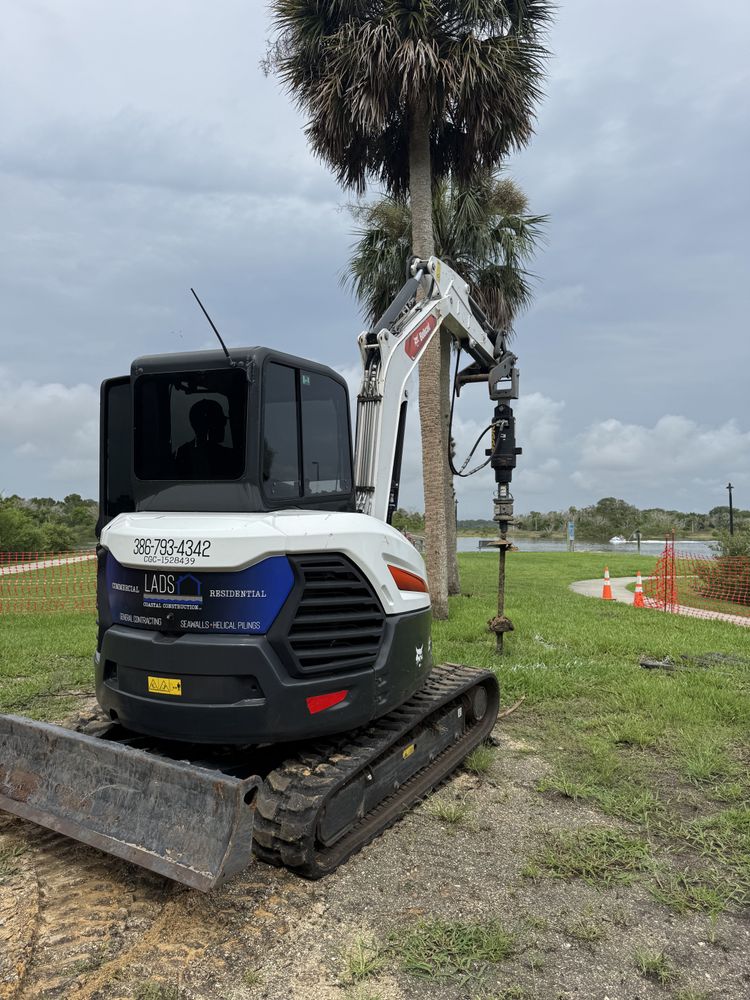 Our New Structural Foundations service provides reliable tiebacks and underpinning to ensure your sea wall remains stable and secure, protecting your property from erosion and environmental damage. for Lad’s Coastal Construction in Flagler Beach, FL