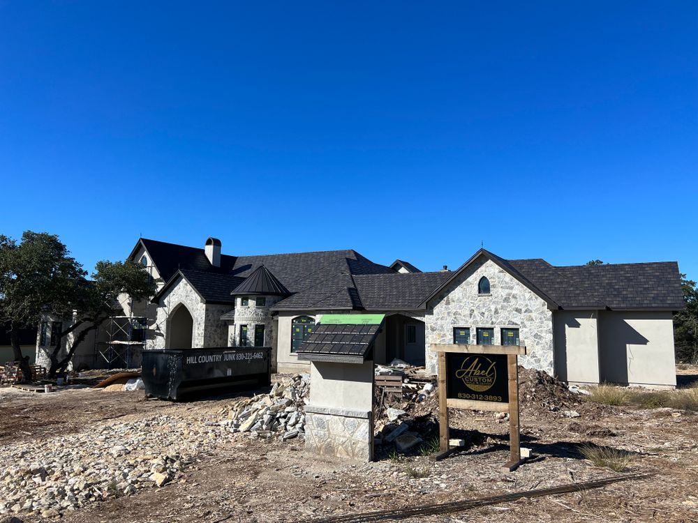 New Custom Homes for ABEL Custom Build & Design, LLC. in New Braunfels, TX