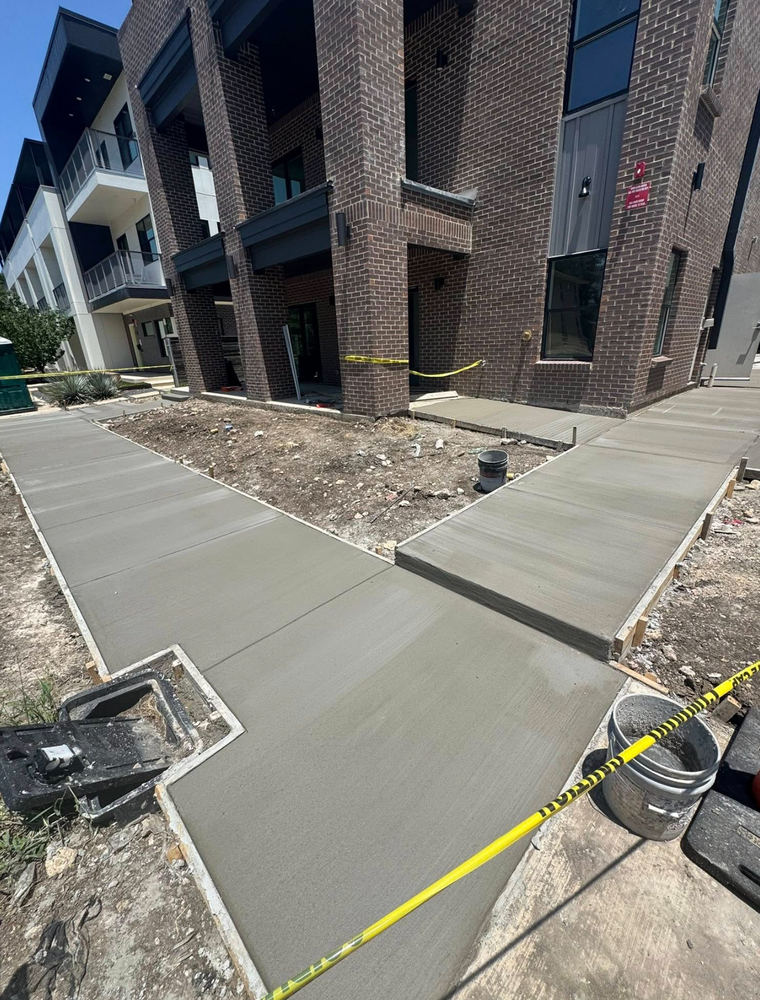 Our Sidewalk Installation service provides homeowners with professional and reliable concrete installation for durable sidewalks that enhance the aesthetics and functionality of their property. for 3B Concrete Construction LLC in DFW, TX