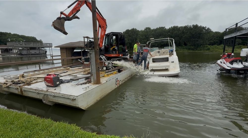 Emergency Boat Recovery for BR Construction LLC in Corsicana, TX