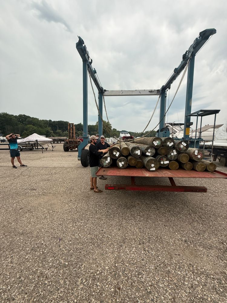 Boat lift Installation for Wagner's Lift & Dock Shop LLC in Watervliet, MI