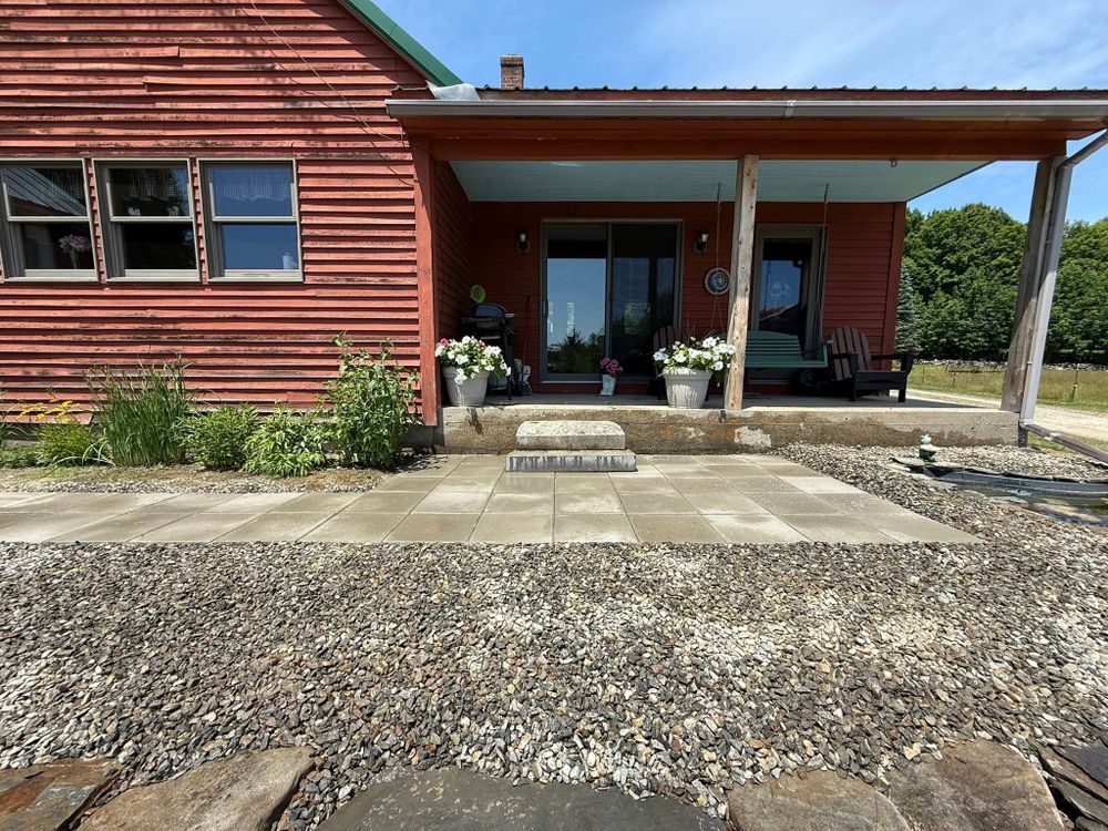 Transform your outdoor space with our Patio Design & Construction service, offering custom solutions that blend aesthetics and functionality to create the perfect retreat for relaxation and entertaining. for CWB Lawn Care & Landscaping in Franklin County, ME