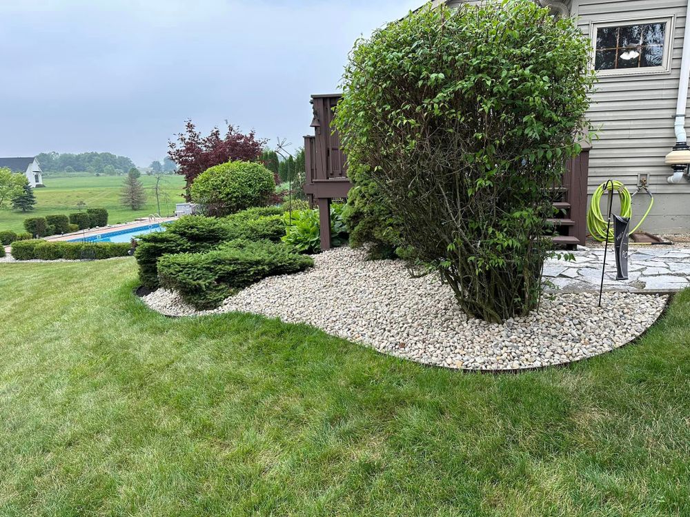 Aggregate Installation  for Higgins landscaping LLC in West Jefferson, OH