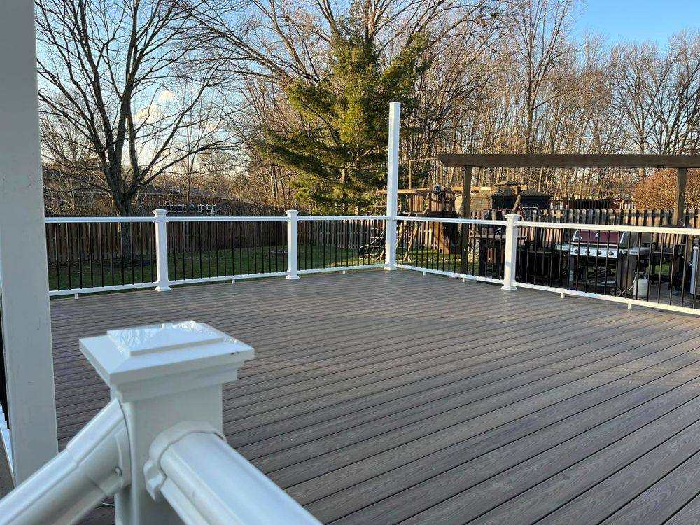Our Deck and Patio Installations service offers the perfect solution for homeowners seeking to enhance their outdoor living space with custom-designed decks and patios. for Castle Fence and Deck LLC in Medina, OH