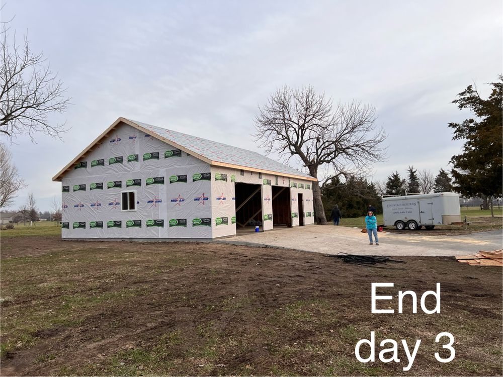 Framing for Edgecomb Builders in Garnett, KS