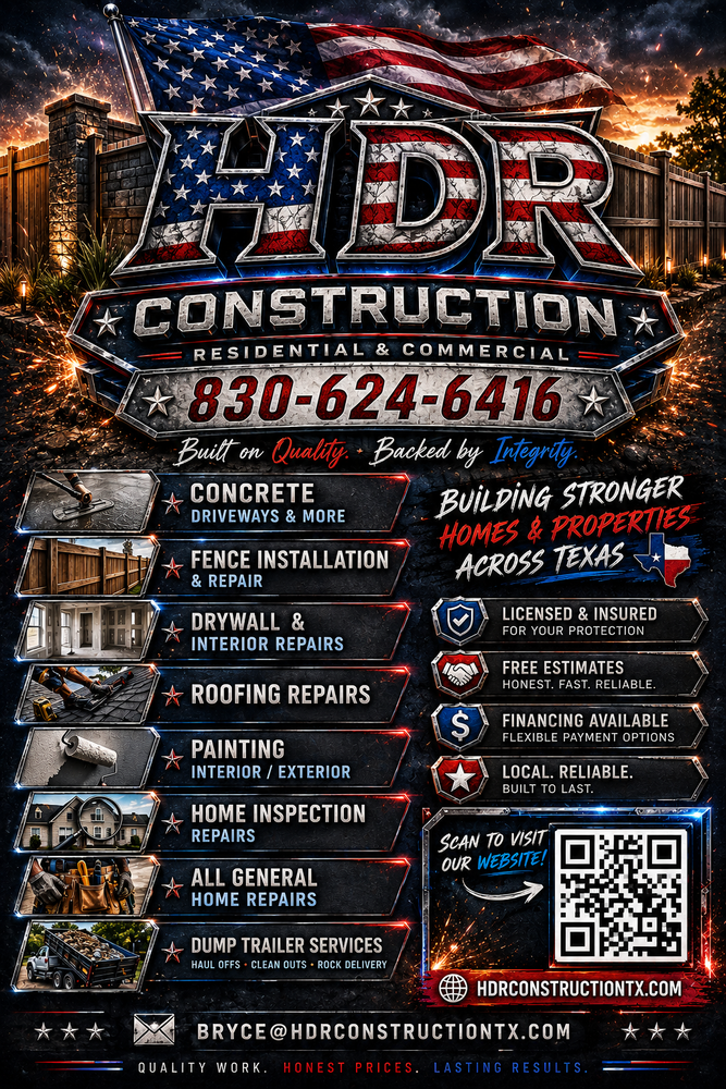 All Photos for HDR Construction in New Braunfels, TX