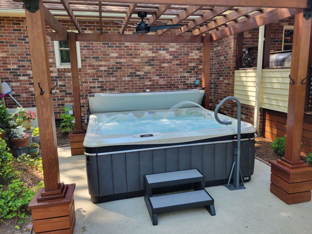 Ipe deck and trellis  for GVL Renovations in Greenville, SC