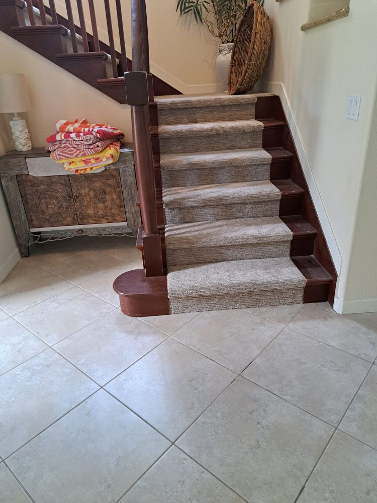Tile and stair flooring project by Top Knotch Floors HI