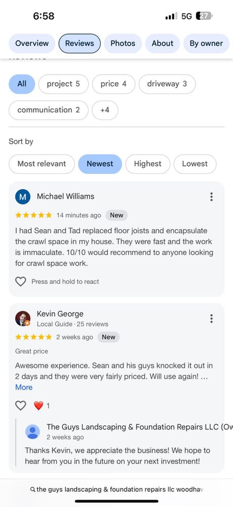 All Photos for The Guys Landscaping & Foundation Repairs LLC in Trenton, MI