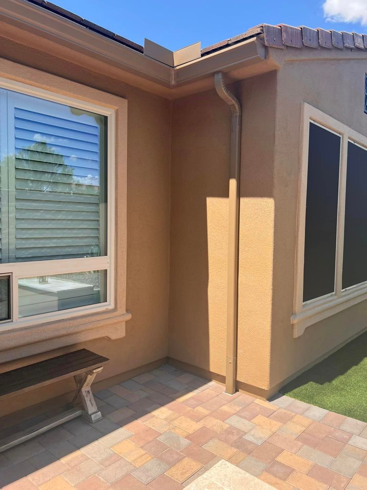 Our Seamless Gutter Repair service includes fixing leaks, sagging sections, and ensuring proper drainage. We guarantee improved protection with the best gutter guards to prevent clogs and extend gutter life. for Copper State Rain Gutters in Glendale, AZ