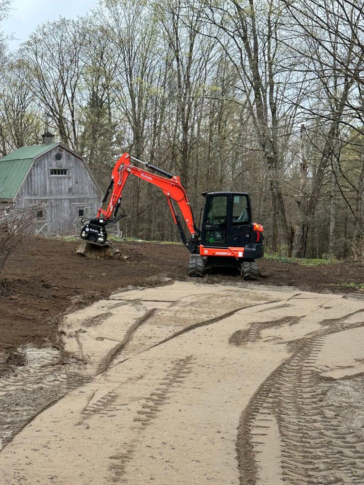 Dirt Work for TBC Custom Trades in West Burke, VT