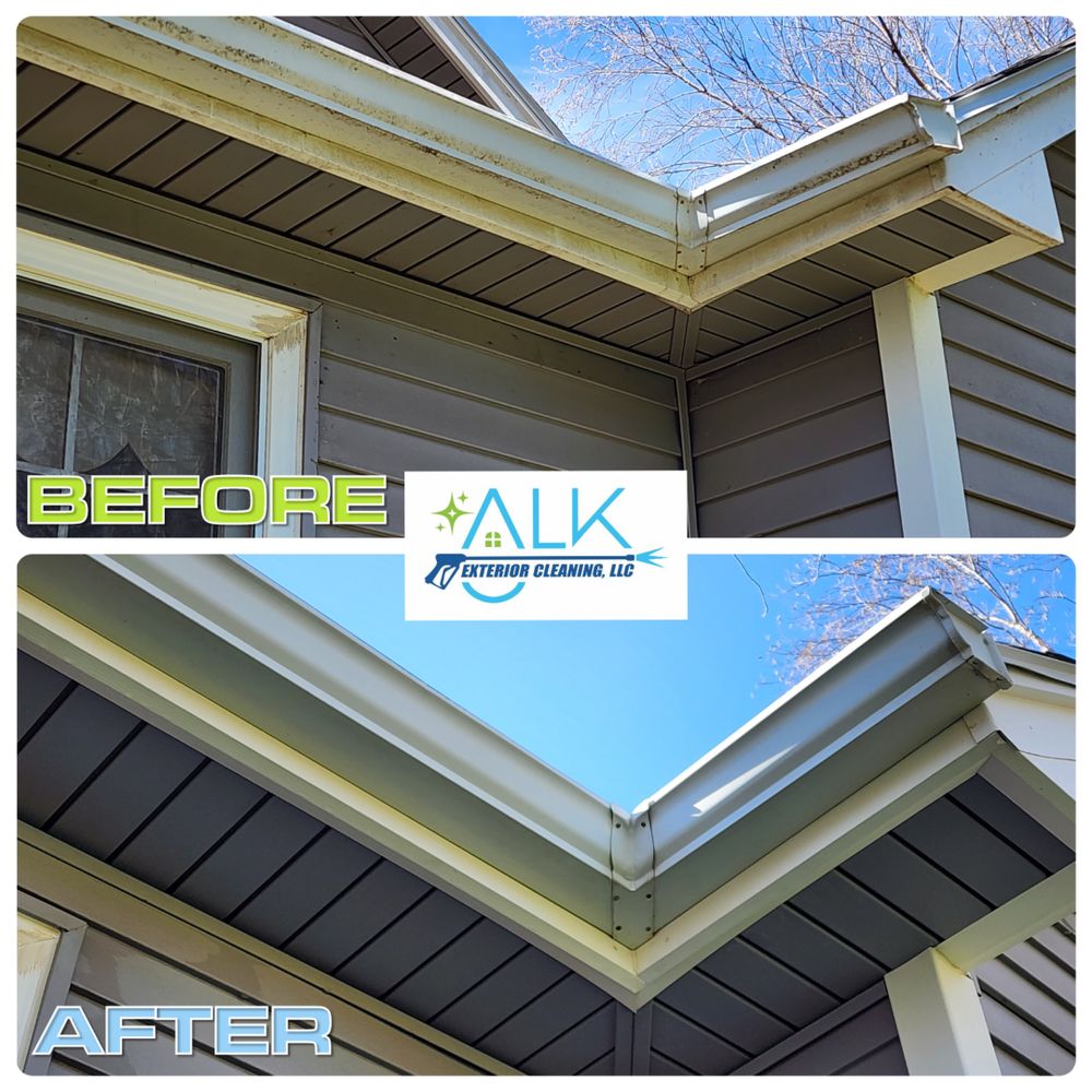 Gutter Clean-Outs & Brightening for ALK Exterior Cleaning, LLC in Burden, KS
