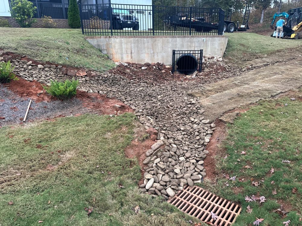 Drainage for Rescue Grading & Landscaping in Marietta, SC