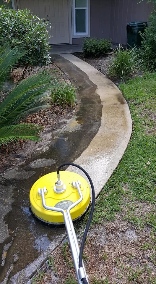 Our pressure washing service revitalizes your home's exterior, removing dirt and grime. Our expert team ensures a spotless finish, enhancing curb appeal and complementing your well-maintained lawn effortlessly. for V Man Services LLC in Asbury Lake, FL