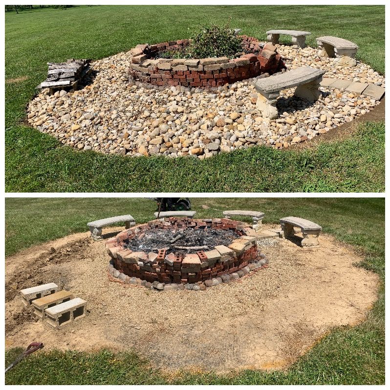 Aggregate Installation  for Higgins landscaping LLC in West Jefferson, OH