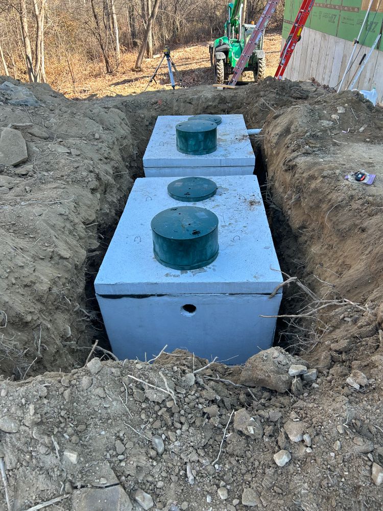 Our expert septic tank installation ensures efficient waste management, using quality materials and industry-leading techniques to provide a reliable, long-lasting solution tailored to your home's specific needs and environmental conditions. for A & J Excavation inc. in Central Bridge, NY