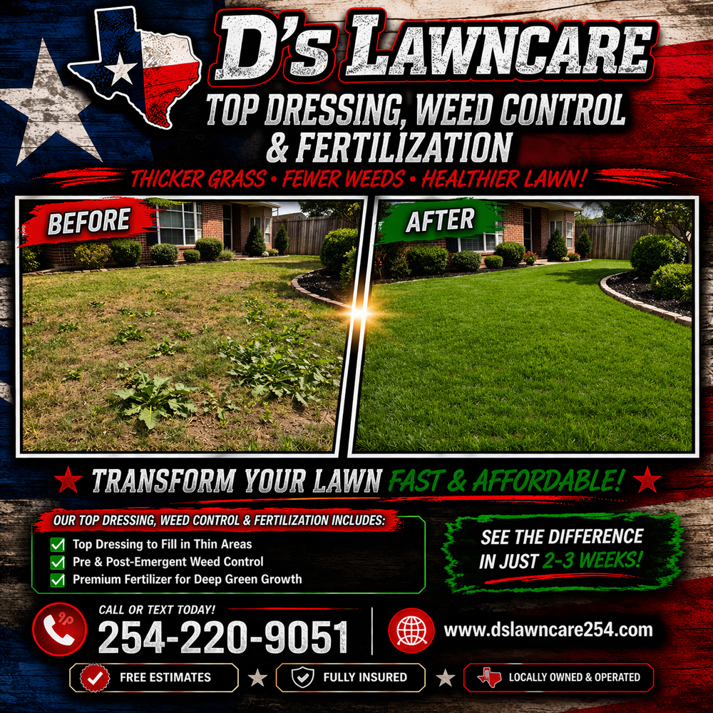Top Dressing for D’s Lawncare in Killeen, TX